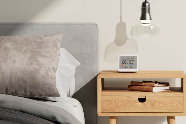 The Meter Pro can tell you the inside and outside temperature, and alert you to any extremes