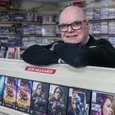 Colin Richards owner of T.V.L Allstar Video rental store in Haverhill, Suffolk.