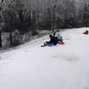Daredevils have wasted no time in making the most of the snow, after Leeds awoke to a frosty winter wonderland.