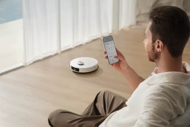 The app is very easy to use, and the vacuum has a built-in voice command system
