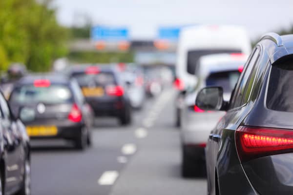 Motorway traffic.