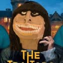 Claudia Winkleman, host of The Traitors, caricature cake by Keith Scovell. 