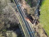 A serious embankment failure has occurred on the Severn Valley Railway leaving the track impassable at one location along the 16 mile route. 