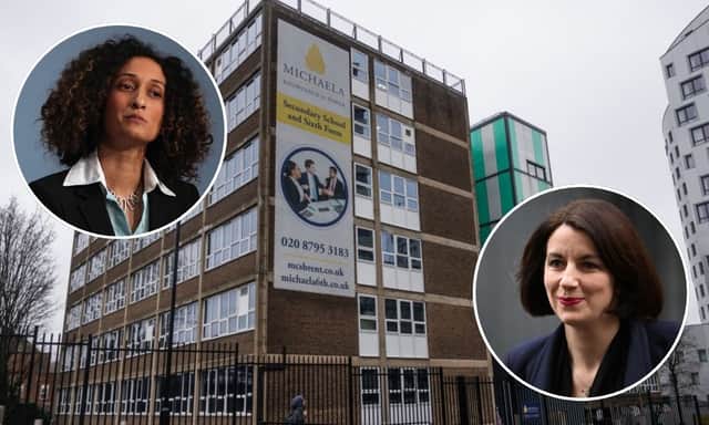 Michaela School headmistress Katharine Birbalsingh (left) hit out at Education Secretary Bridget Phillipson after a recent meeting