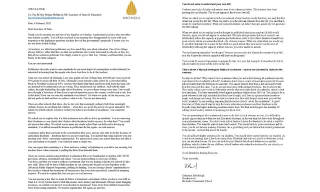 Birbalsingh's full open letter, posted to X (formerly Twitter)