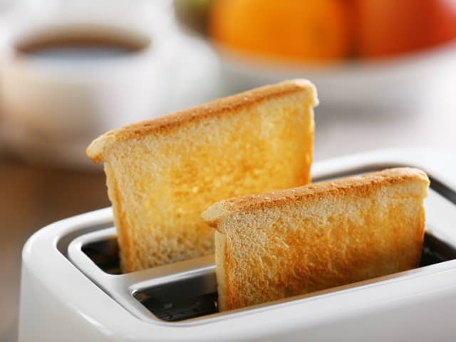 The perfect slice of toast is made from white bread