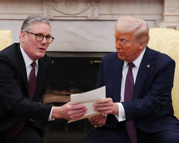 Keir Starmer and Donald Trump.