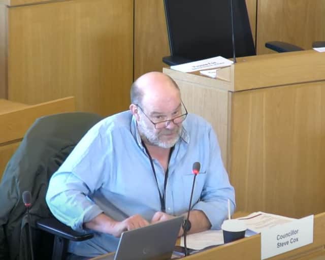 Councillor Steve Cox was one of the committee members to ask for improvements to be made to pedestrian crossings near the school.
