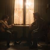 Bella Ramsey and Pedro Pascal as Ellie and Joel in The Last of Us season two trailer. 