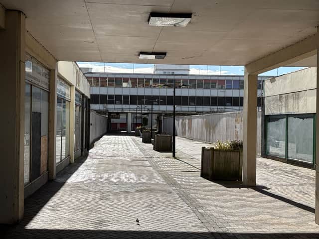 Many units in the Waterdale area of Doncaster city centre are empty.