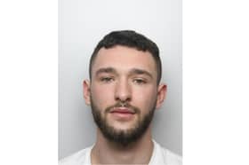 A Doncaster man responded to being told to stop loudly swearing in a train station by punching the other man 13 times and taking a running kick at his head