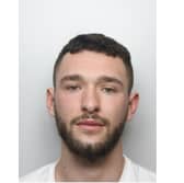 A Doncaster man responded to being told to stop loudly swearing in a train station by punching the other man 13 times and taking a running kick at his head