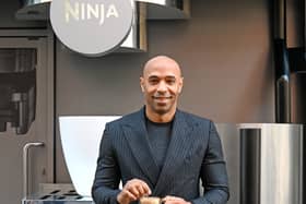 Thierry Henry at the Ninja Luxe Café