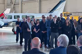 Keir Starmer and Angela Rayner visited 2Excel in Doncaster on Thursday supporting an additional £30m of devolved funds being allocated to the reopening of the local airport.