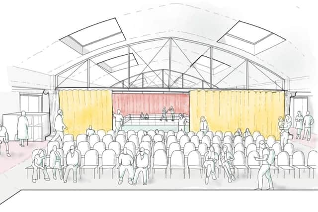 A concept image of how the inside of Brodsworth Hall could be after the transformation.