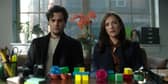 (L to R) Penn Badgley and Charlotte Ritchie in You season five.