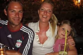 Maxine Spittlehouse with husband David and daughter Millie. Following her death, the family set-up a petition asking the government to review regulations around hysterectomies in private hospitals