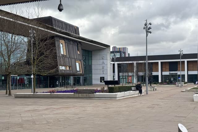 Sir Nigel Greasley Square in Doncaster city centre.