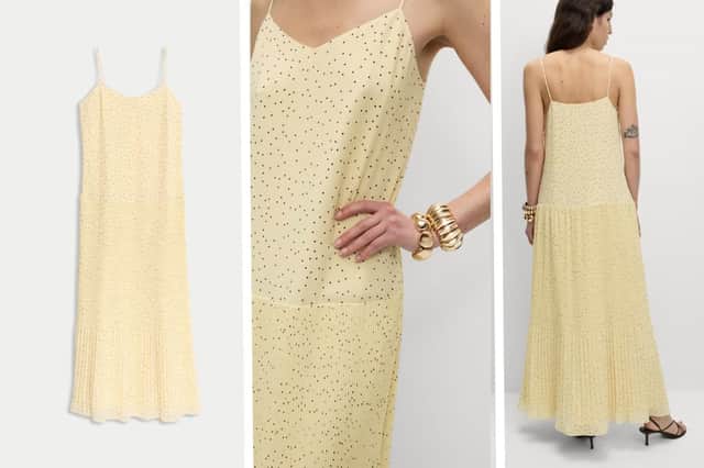 Chiffon Printed Scoop Neck Maxi Waisted Dress £99