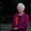 Ros Jones of the Labour Party reacts as she fields questions from members of the media after being declared the winner of the Doncaster Mayoral elections. Credit: Getty