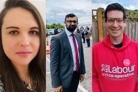 Town ward councillors Gemma Cobby, Majid Khan and Rob Dennis.