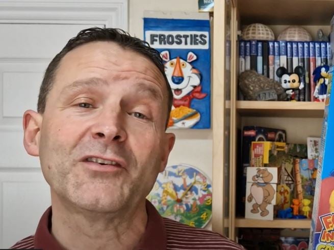 Nick Symes, who runs the popular Cerealmad YouTube channel, has collected hundreds of the free toys which used to be given away in cereal boxes