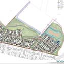 A visual plan for the 150 home development proposed by Stonebridge Homes.