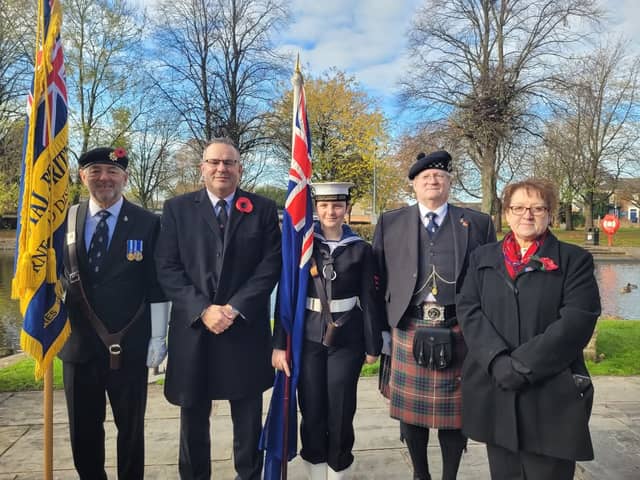 Mark Houlbrook (second from left) was a member of Ros Jones' cabinet before the elections in May 2025.