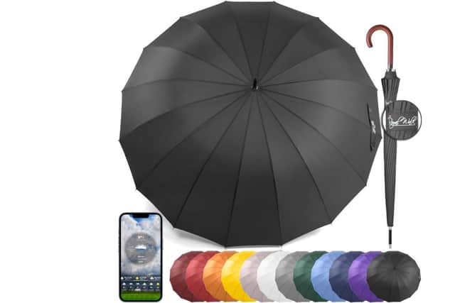 The Royal Walk umbrella even has an app