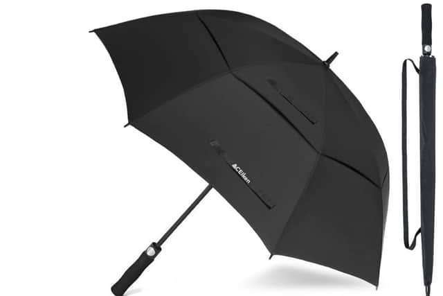 Golf umbrellas are great for keeping more than one person dry