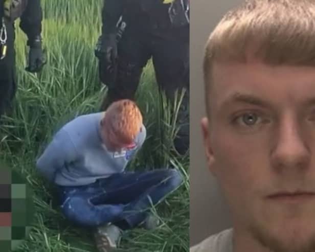 Connor Darwent,  a drugs courier for the ‘Abs line’, is arrested.