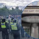 Previous sentencing hearings for those involved with the disorder have heard that 58 police officers, three police dogs and one police horse were injured during the course of the violence at Manvers, Rotherham on August 4, 2024 