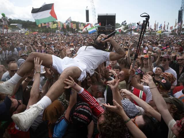 Punk duo Bob Vylan caused controversy with their Glastonbury 2025 set. 