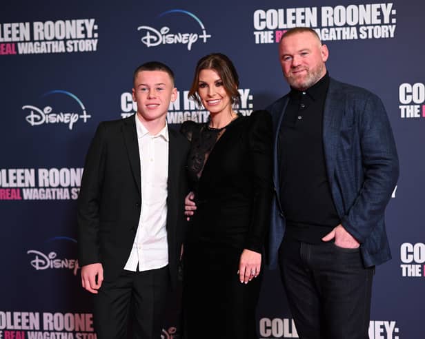 Kai Rooney, Coleen Rooney and Wayne Rooney