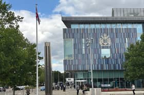 The Union Flag flying outside Doncaster Civic Office.