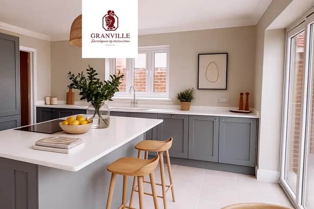 The kitchen has been designed to reflect the rural location