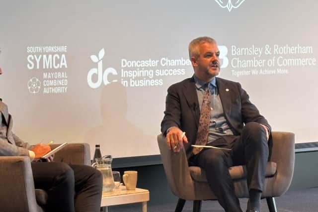 Oliver Coppard has told business leaders Doncaster Sheffield Airport will not reach full operational capacity until 2028, if it reopens.