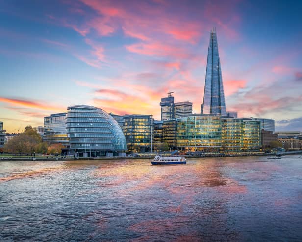 London topped the list for business growth in the UK