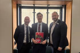 Doncaster MP Lee Pitcher has taken his campaign to Northern Rail bosses