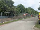 Work is under way to help protect Clay Lane from flooding
