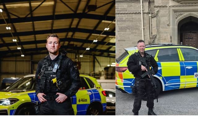 Two of the awarded officers PC Ben Hawley and PC Carl Holden.