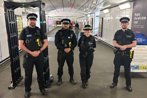 Weapons and drugs recovered following Doncaster knife arch operation.