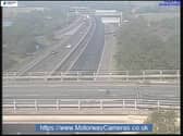 One lane is currently closed on the M18 northbound.