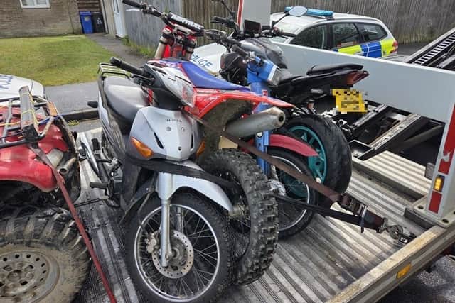 Off-road bikes seized and reckless balaclava wearing teenage riders ...