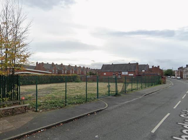 The vacant plot off of Shady Side, Doncaster, where the building is planned for.