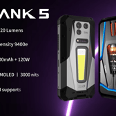 The TANK 5 features an upgraded 2K DLP projector with 220 lumens of brightness