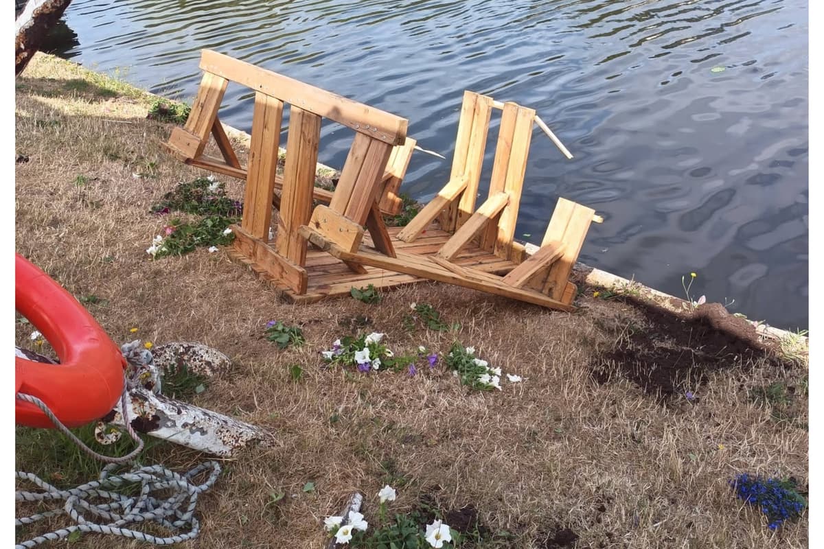 Pub bosses' heartbreak as beer garden trashed by