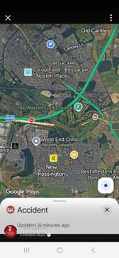 Great Yorkshire Way: Emergency sevices called after item fell from back of HGV and collided with van.