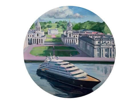 Painter Tai Shan Schierenberg reinterprets celebrated Greenwich riverscapes to mark Scenic Eclipse II's