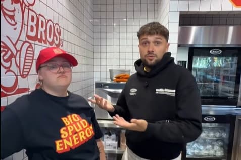 100 free jacket potatoes as TikTok sensation SpudBros opens in Doncaster